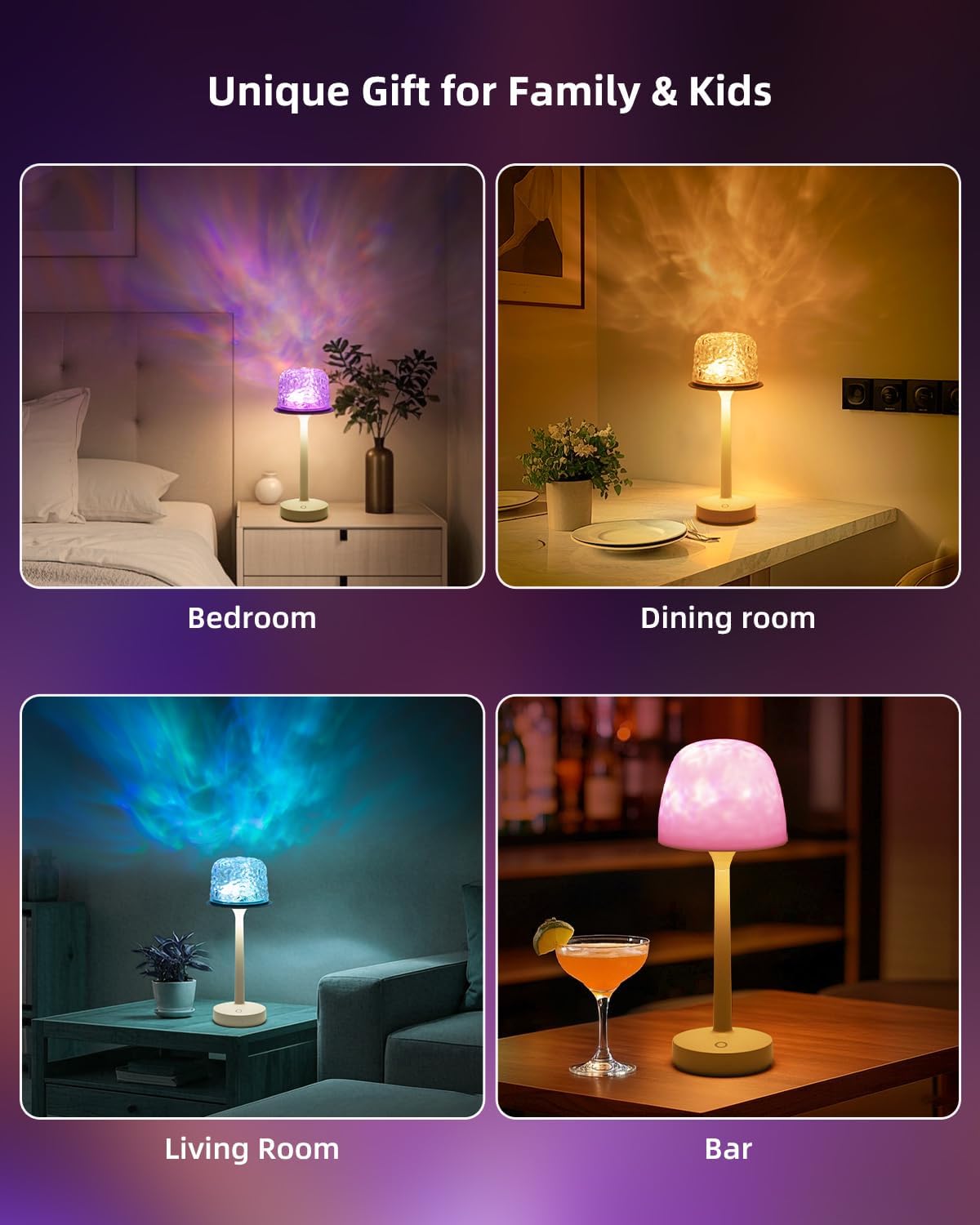 Ocean Wave Cordless Projector Light