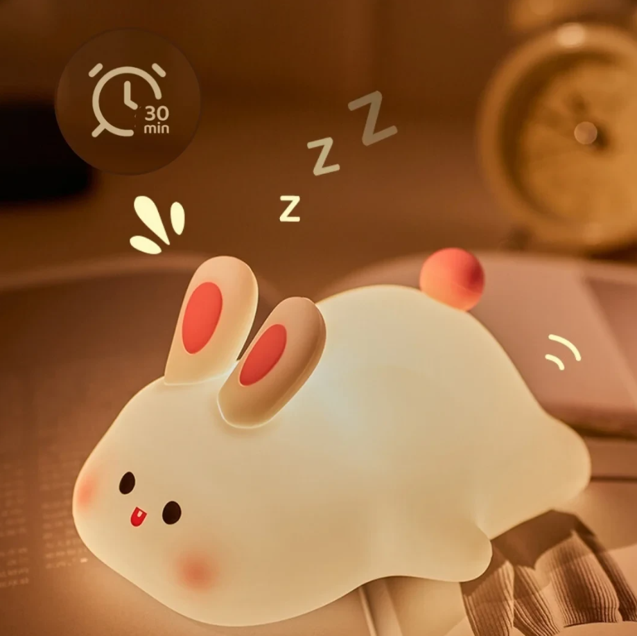 Adorable Bunny Night Light β Soft, Squishy & Rechargeable