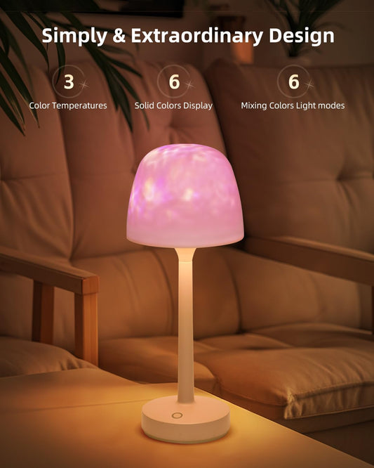 Ocean Wave Cordless Projector Light