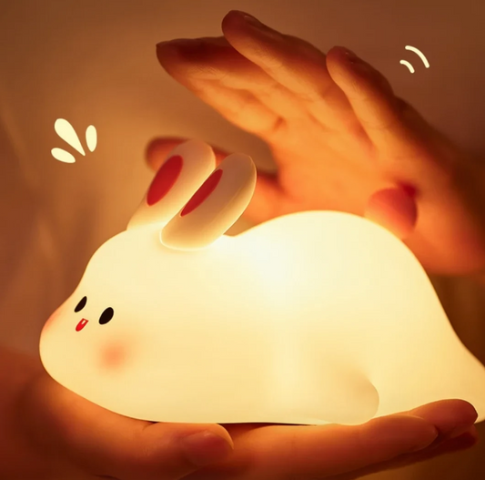 Adorable Bunny Night Light – Soft, Squishy & Rechargeable